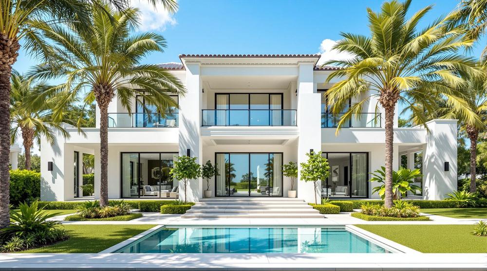 Profesyonel temizlik sonrası lüks villa dış cephesi